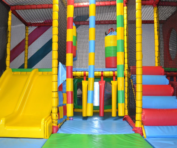 Slides in Soft Play