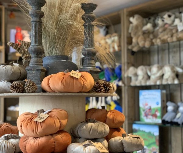 Autumn shop decorations